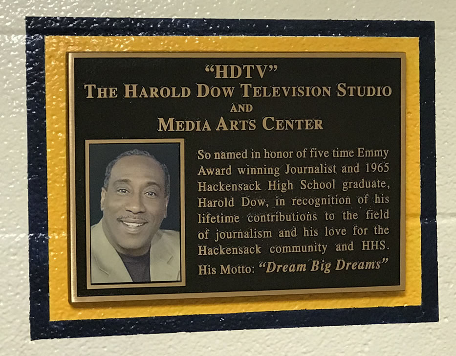 Harold Dow Plaque Media Room HHS